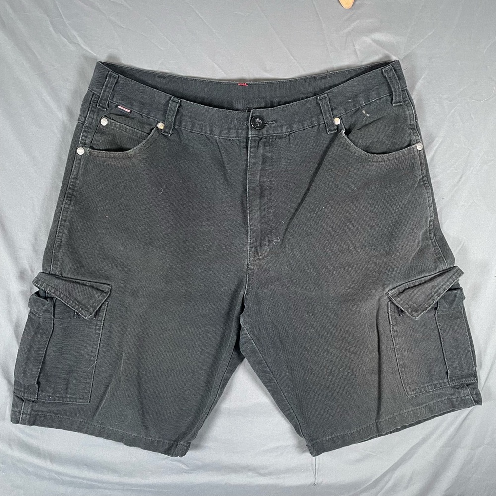 Craftsman Cargo Shorts Men's Size 36 Black 11 Inch Inseam Utility Workwear